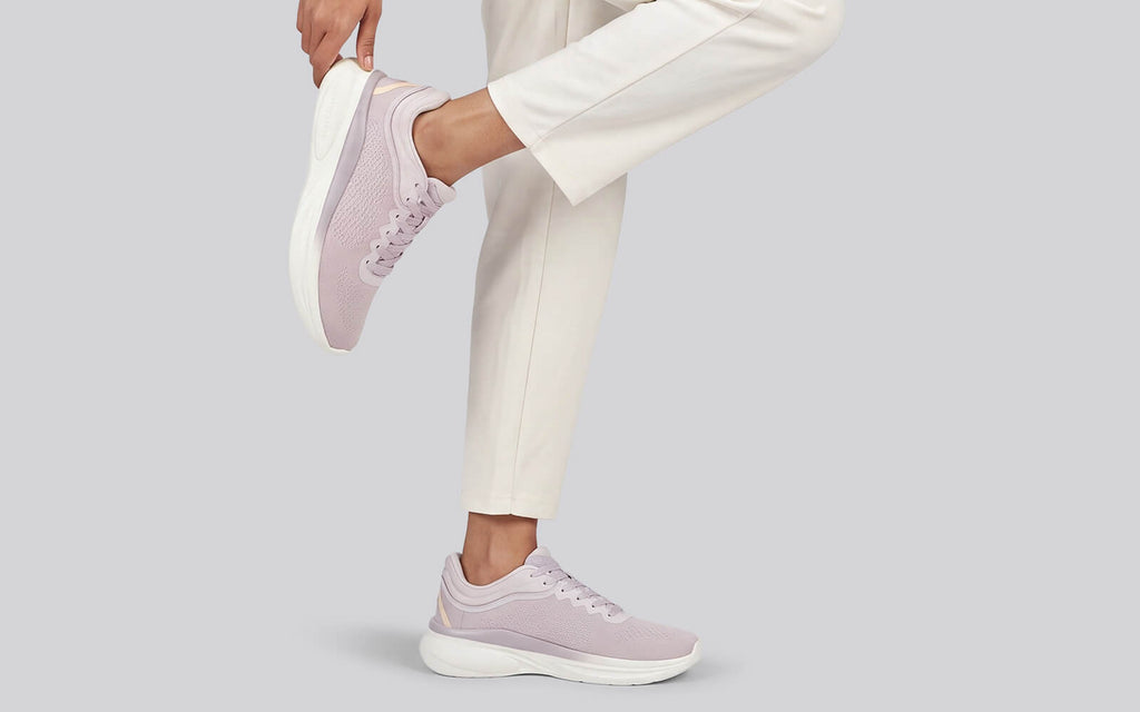 Rapid Breeze Rally Sneakers for Women : Lilac White