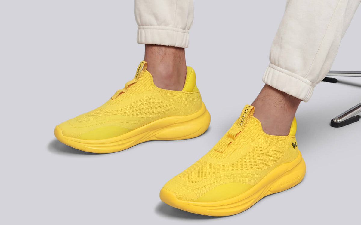Rapid Breeze Vigor Slip Ons For Men : Yellow