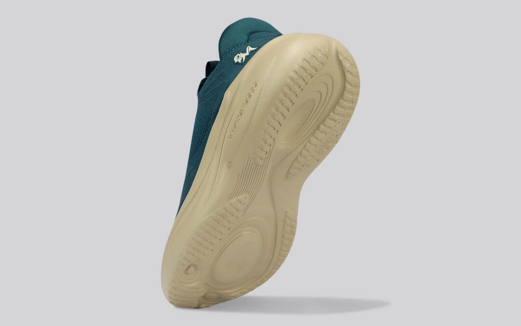 Rapid Breeze Vigor Slip Ons For Men : Teal Ecru