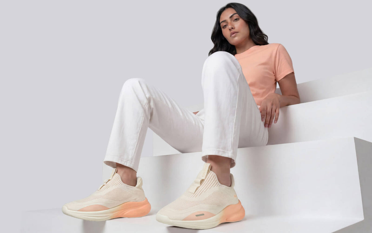 Rapid Breeze Vigor Slip Ons For Women : Ivory