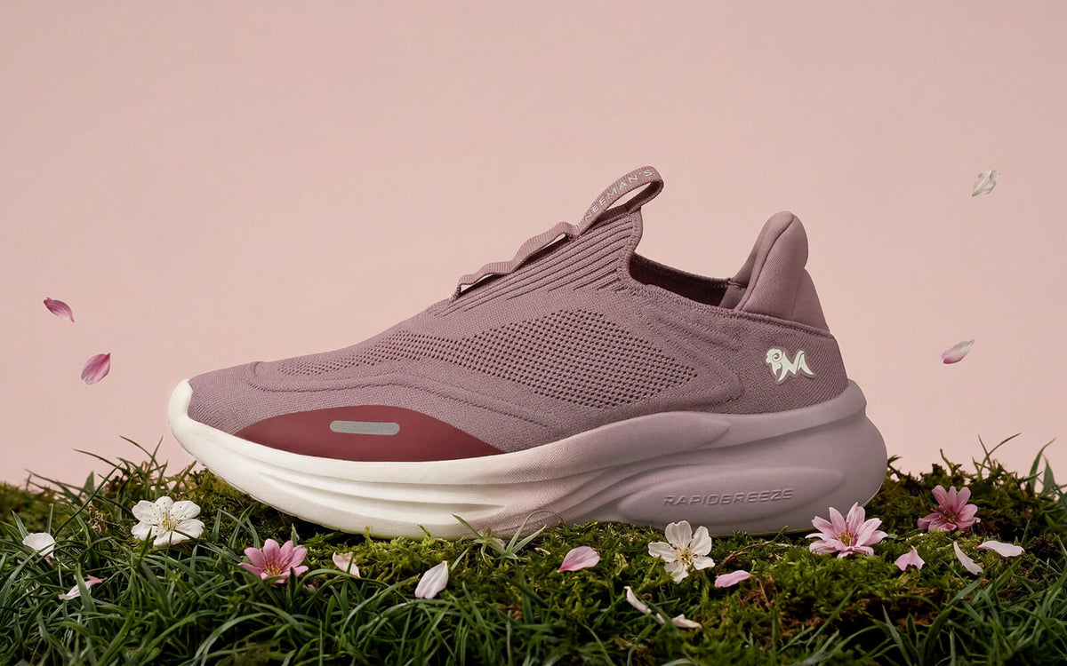 Rapid Breeze Vigor Slip Ons For Women : Mauve Ivory