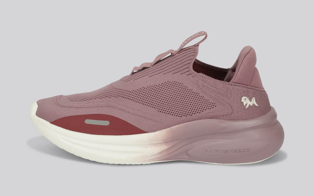 Rapid Breeze Vigor Slip Ons For Women : Mauve Ivory