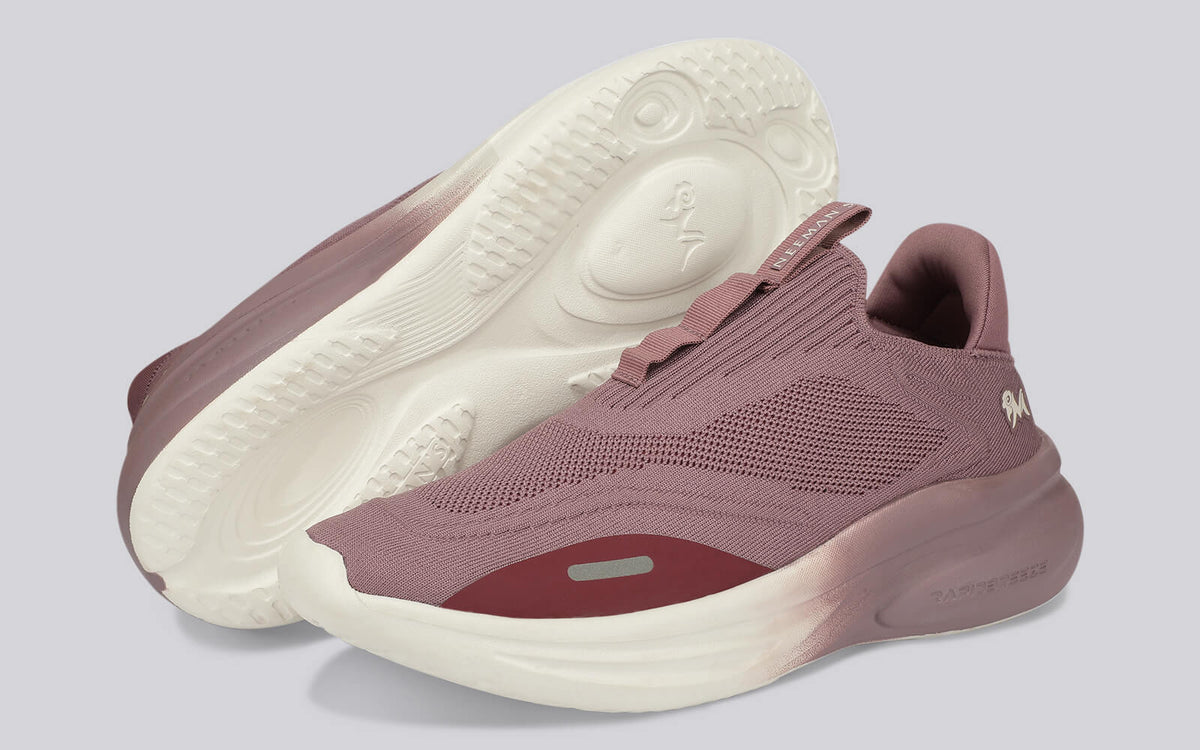 Rapid Breeze Vigor Slip Ons For Women : Mauve Ivory