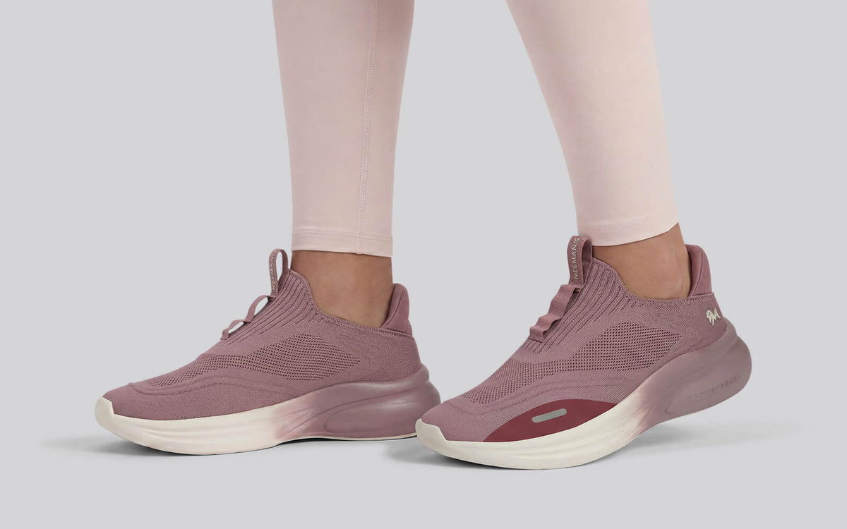 Rapid Breeze Vigor Slip Ons For Women : Mauve Ivory