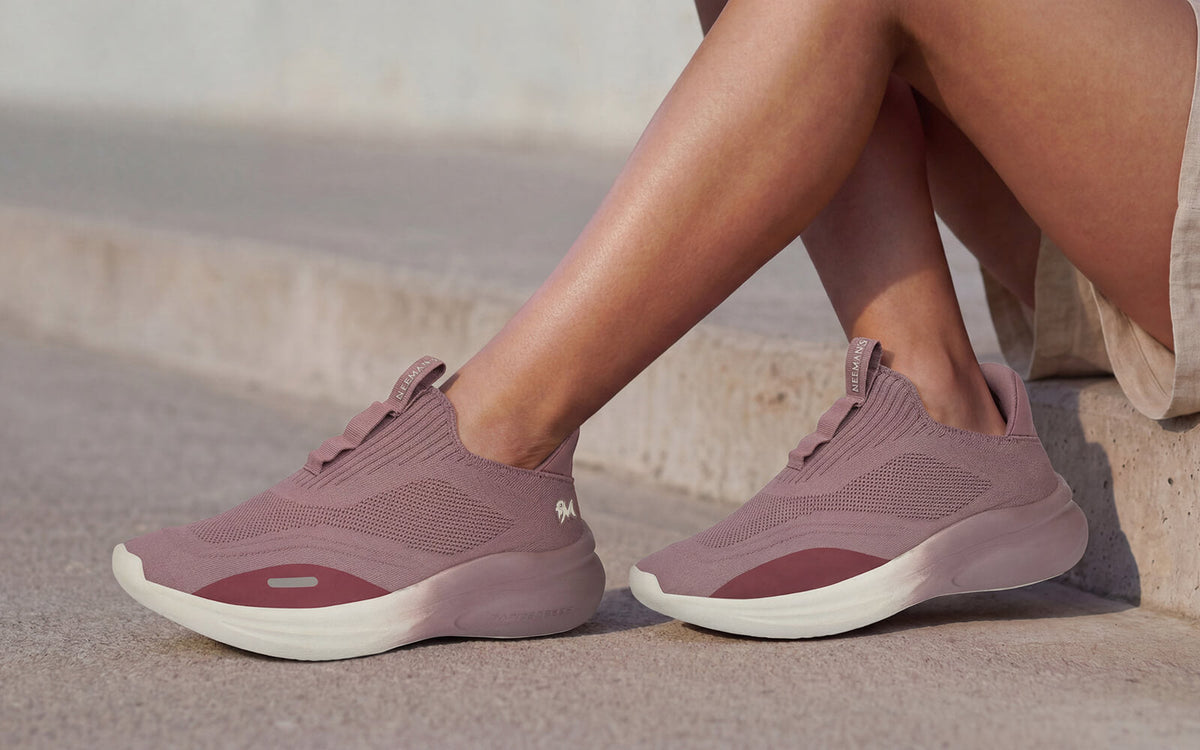 Rapid Breeze Vigor Slip Ons For Women : Mauve Ivory