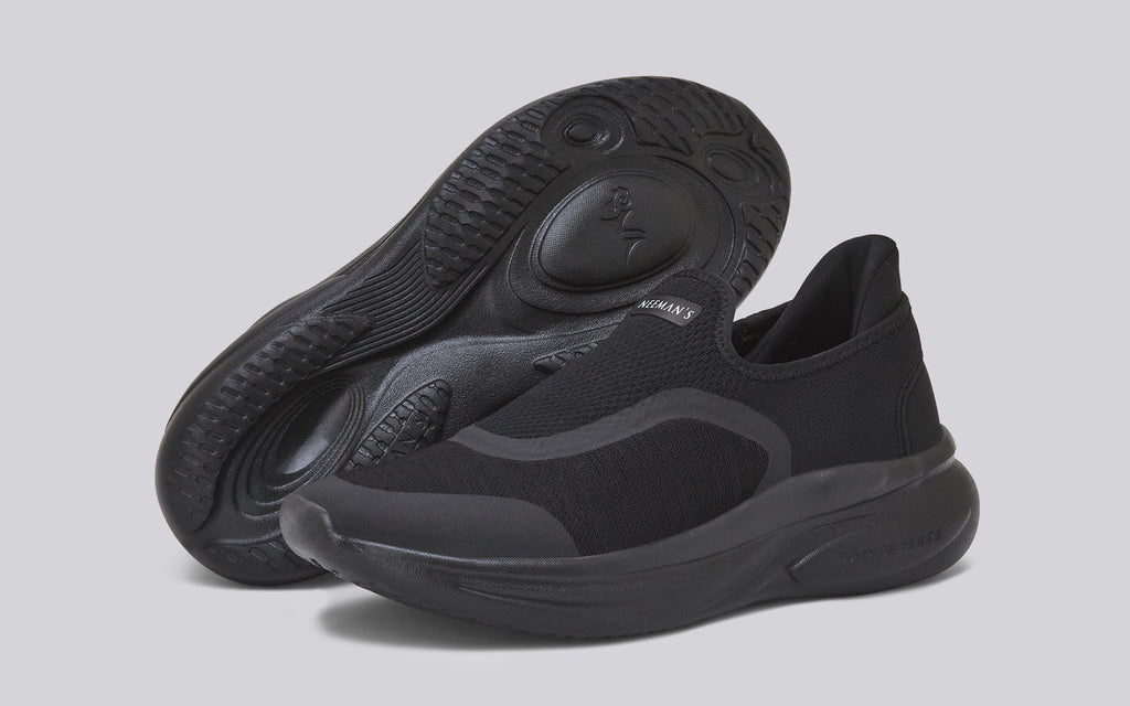 Rapid Breeze Pulsatile Slip Ons for Men : Black