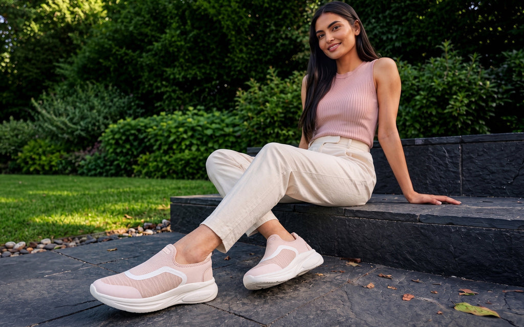 Rapid Breeze Pulsatile Slip Ons for Women : Pink