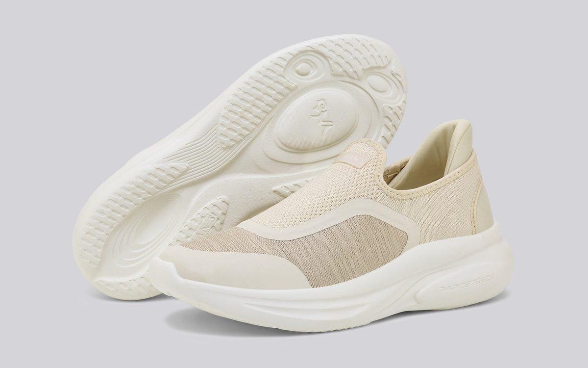 Rapid Breeze Pulsatile Slip Ons for Women : Ivory