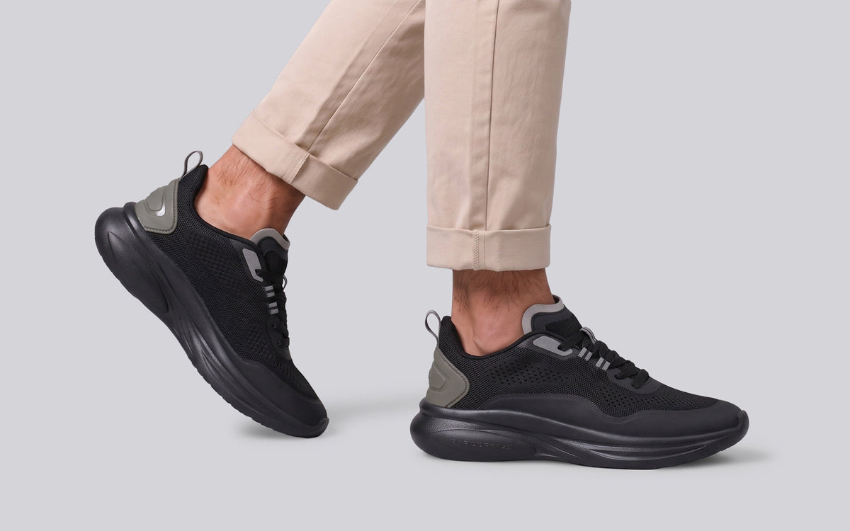 Rapid Breeze Serene Lace Ups for Men : Black