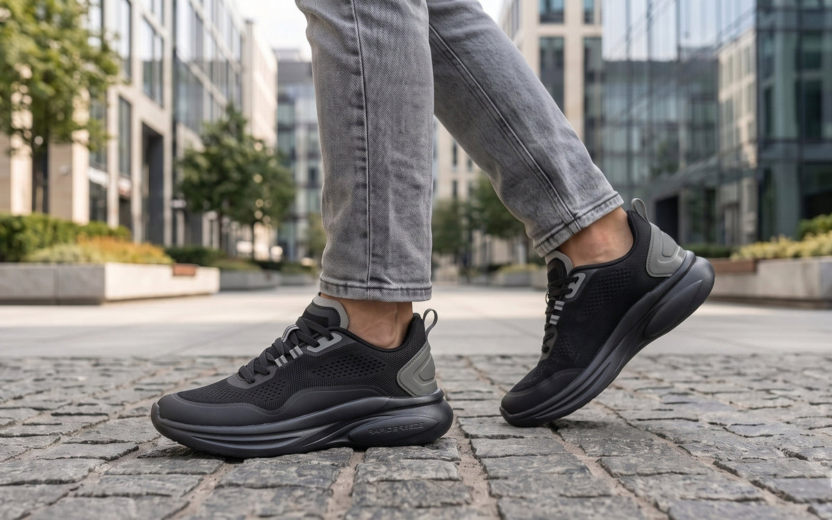 Rapid Breeze Serene Lace Ups for Men : Black