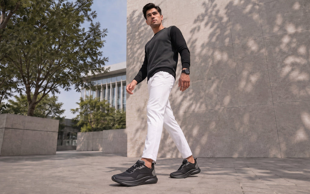 Rapid Breeze Serene Lace Ups for Men : Black