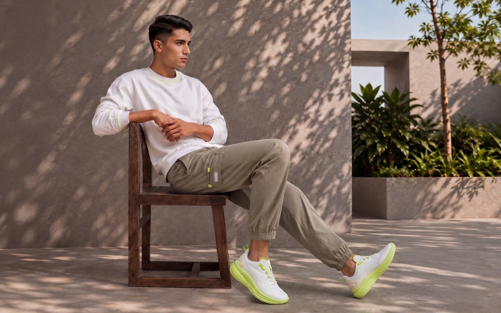 Rapid Breeze Serene Lace Ups for Men : Lime