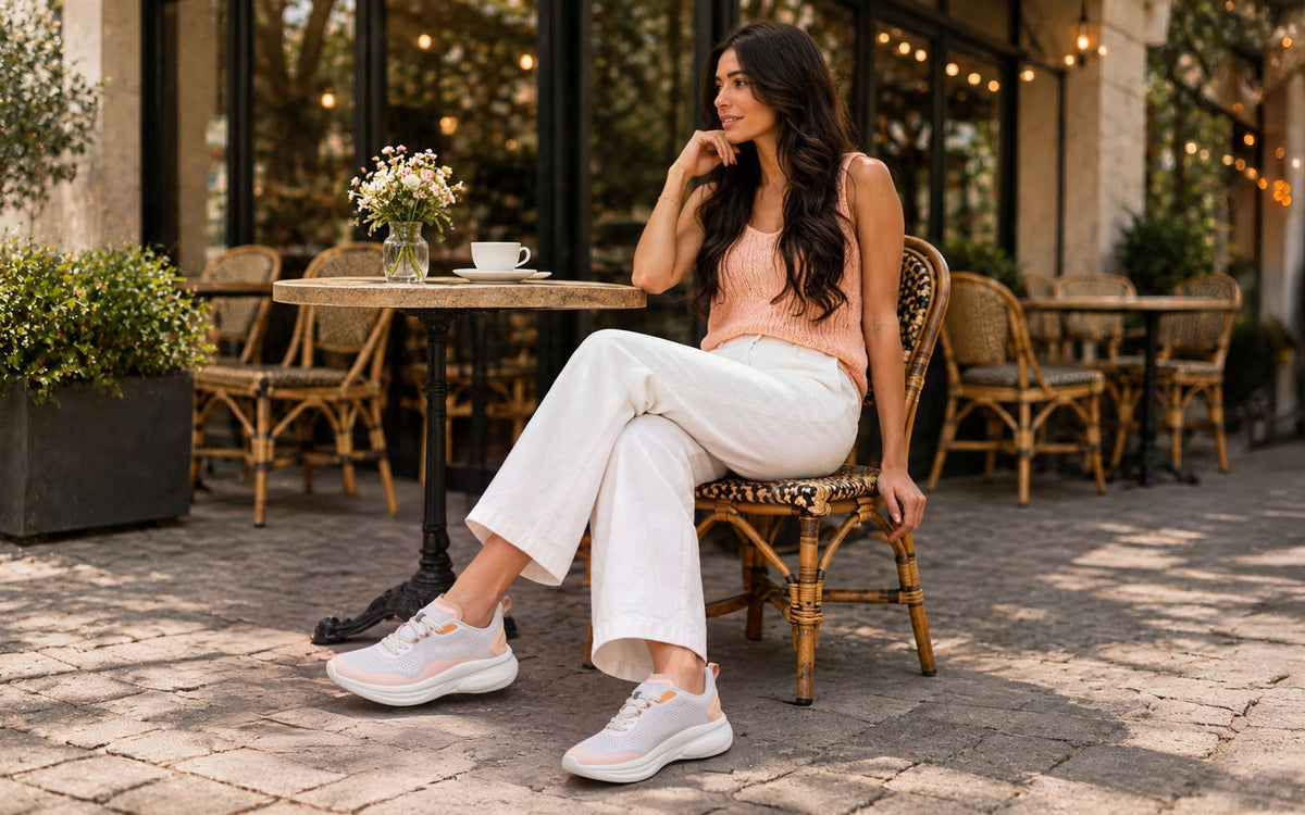 Rapid Breeze Serene Lace Ups for Women : Ivory