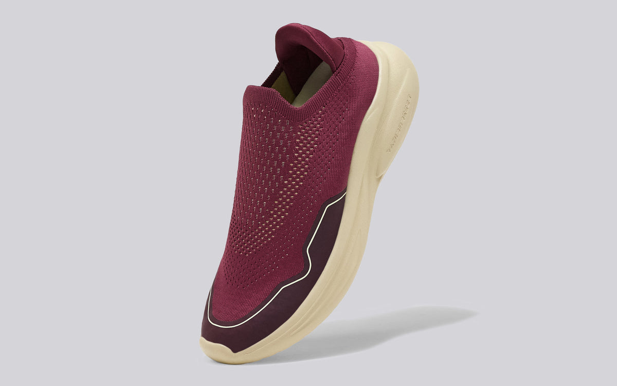 Rapid Breeze Streak Slip Ons for Women : Maroon