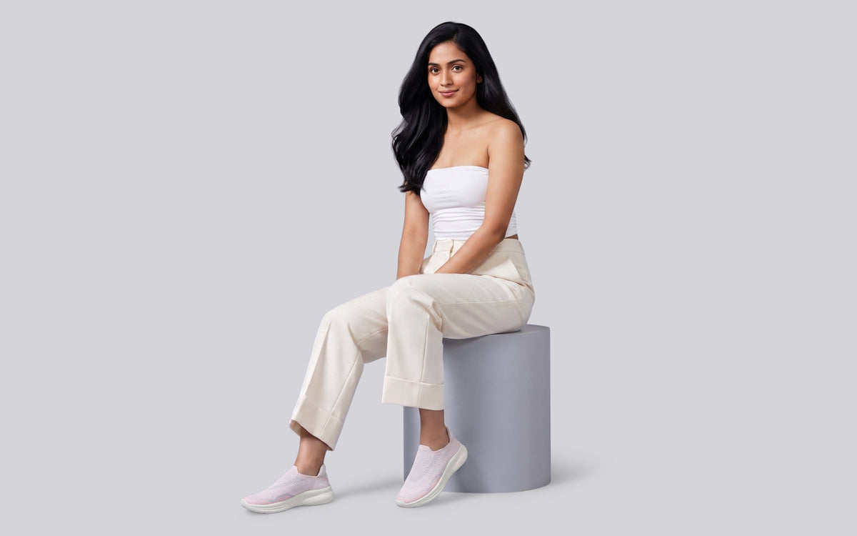 Rapid Breeze Streak Slip Ons for Women : Pink