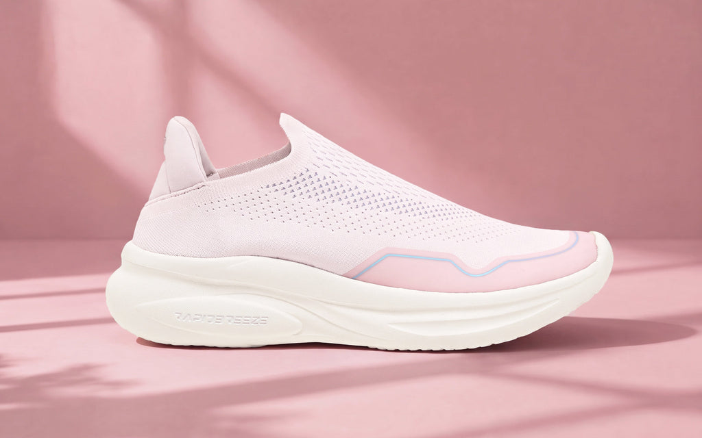 Rapid Breeze Streak Slip Ons for Women : Pink
