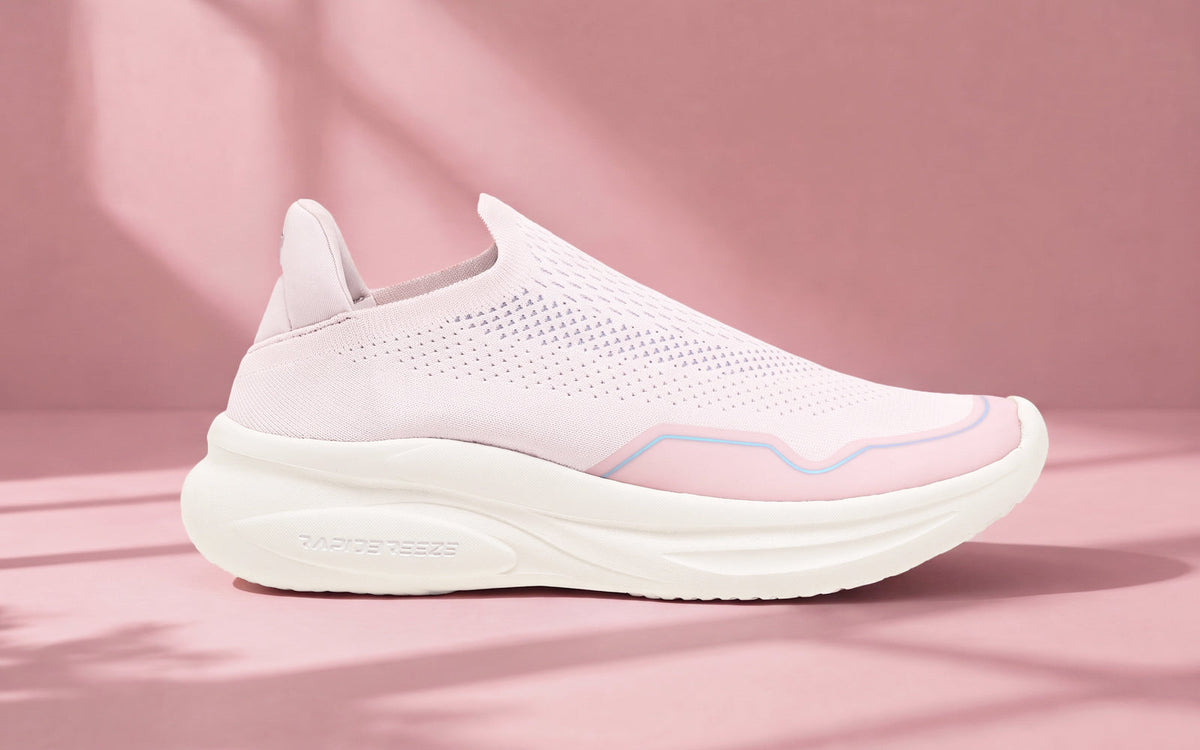Rapid Breeze Streak Slip Ons for Women : Pink