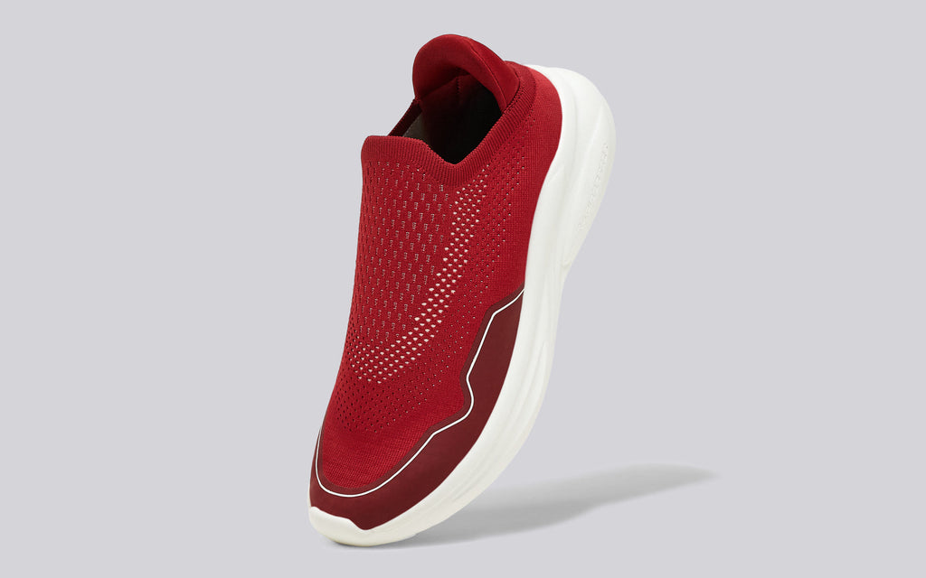 Rapid Breeze Streak Slip Ons for Women : Red