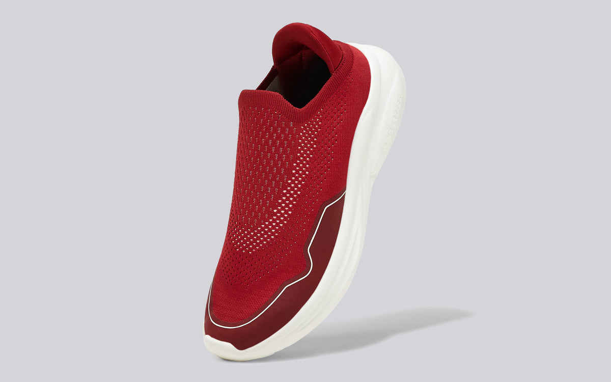 Rapid Breeze Streak Slip Ons for Women : Red