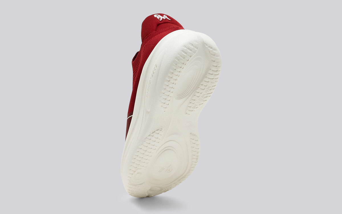 Rapid Breeze Streak Slip Ons for Women : Red