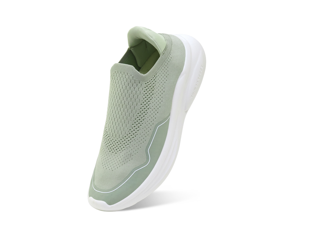 Rapid Breeze Streak Slip Ons for Women : Green