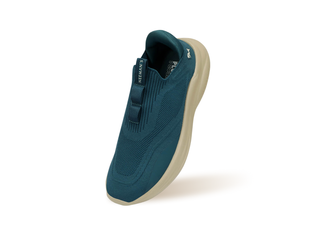Rapid Breeze Vigor Slip Ons For Men : Teal Ecru