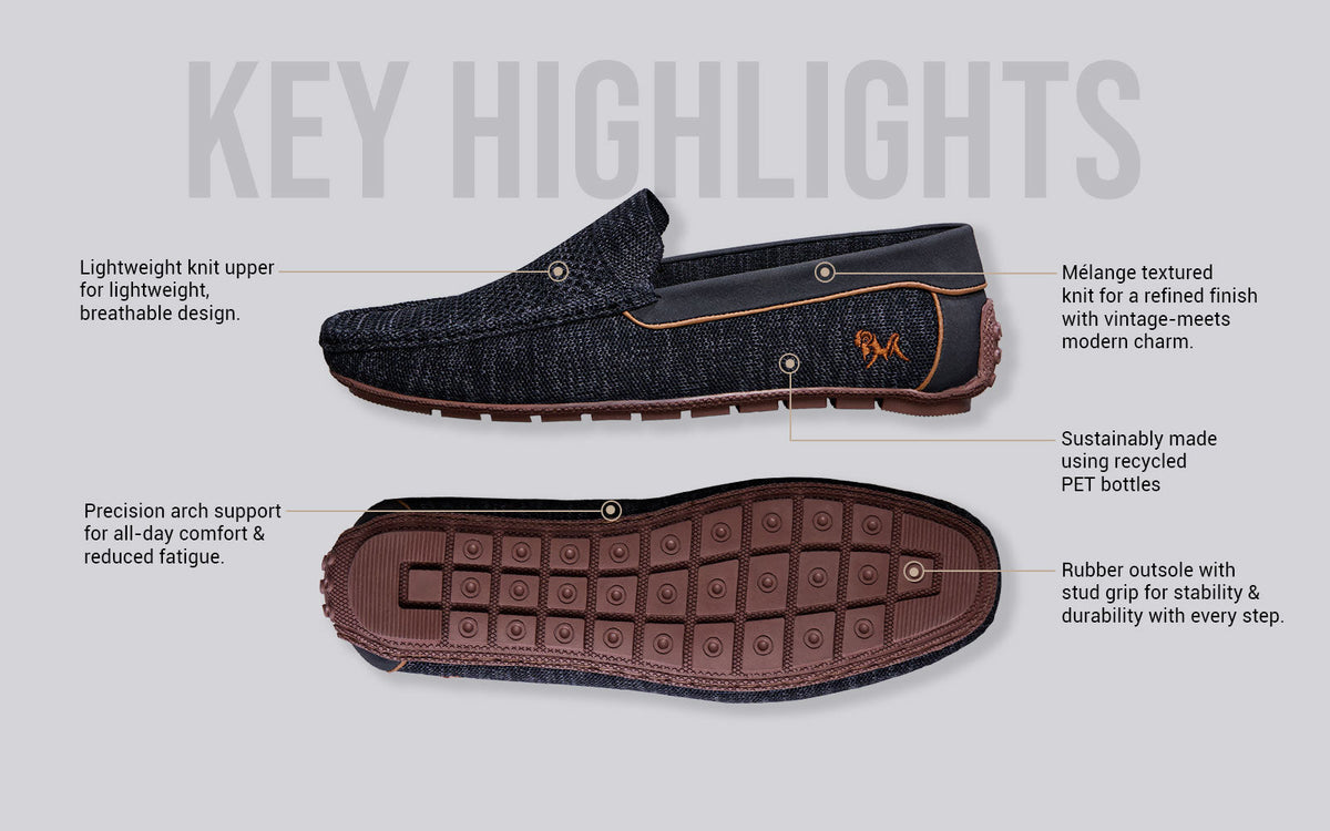 The Weave Loafers : Black