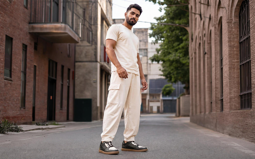 The 90s Duo Sneakers for Men : Black Ivory