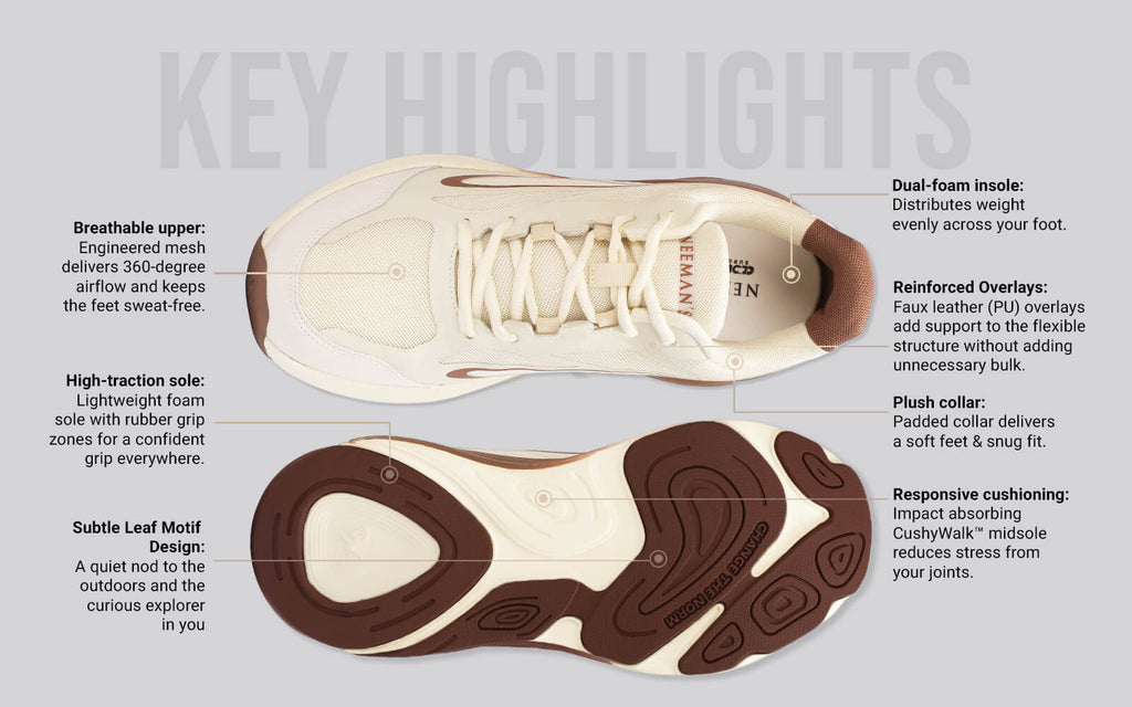 Urban Strive Sneakers For Men : Ivory