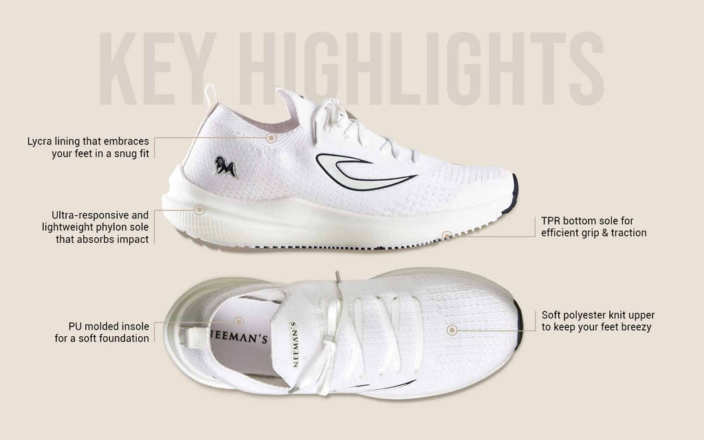 Whoosh Lite Sneakers : White